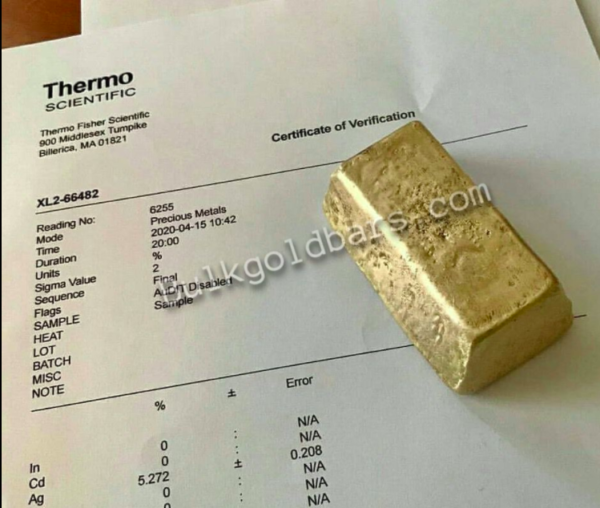 Cast Gold Bars